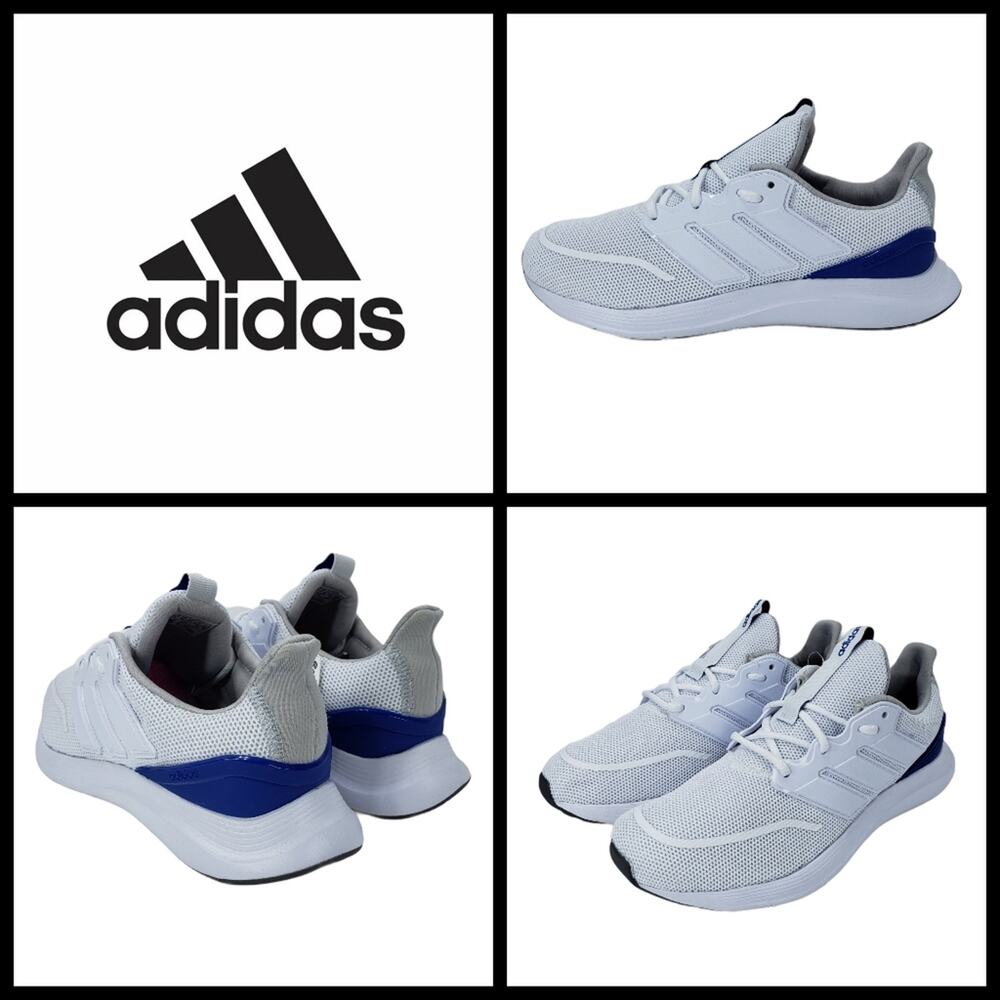 New Adidas Men's Energy Falcon Running Shoes, Size 7.5, Blue/White
